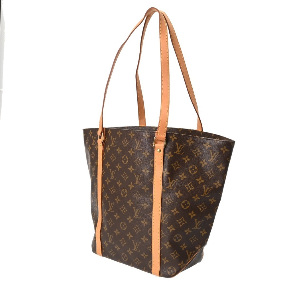 Louis Vuitton Bag Shopping Canvas Brown Monogram Sac Tote